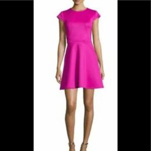 Ted Baker "EEBRR' Cap-Sleeve Seamed Skater Fit & Flare Dress- Size 1   US size 4